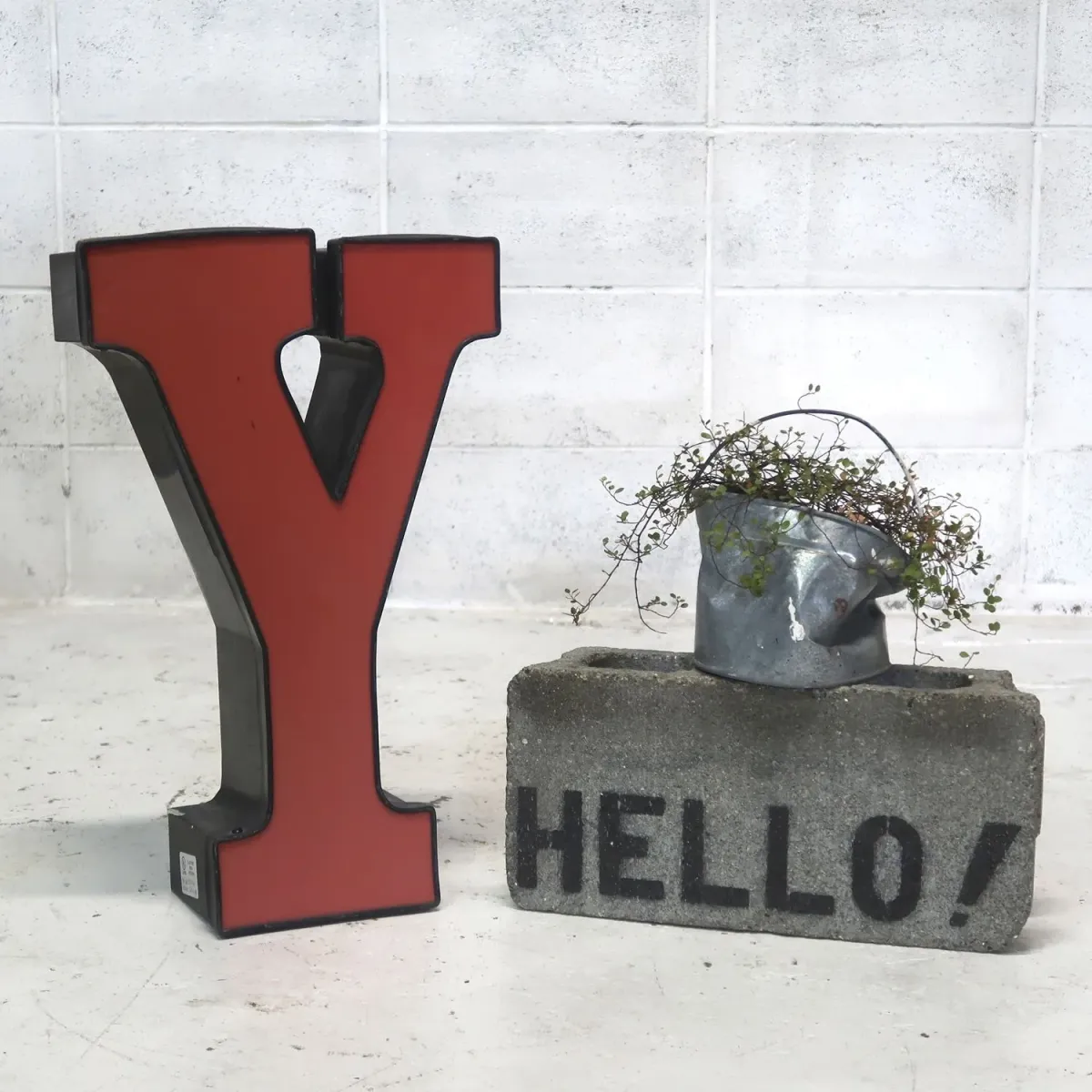 ビンテージ レターサイン Y