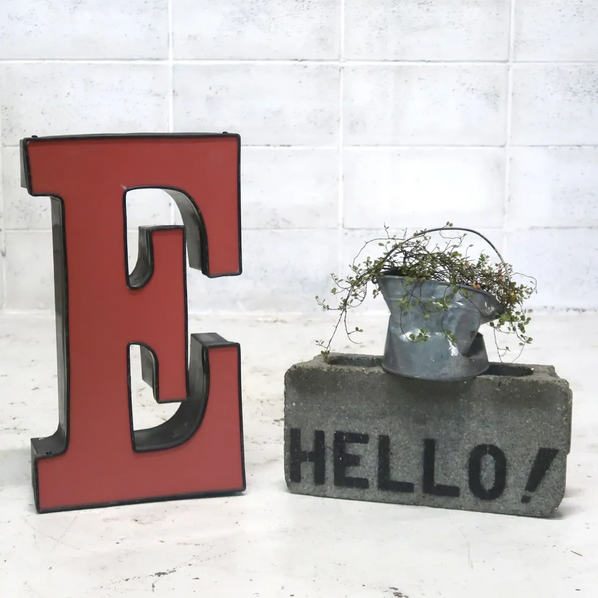 ビンテージ レターサイン E