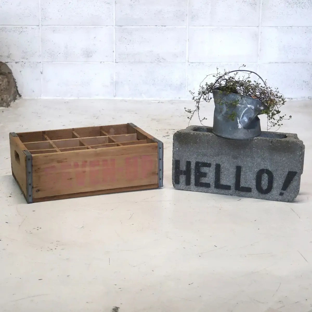 7up ビンテージ ウッドボックス