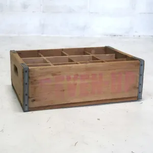 7up ビンテージ ウッドボックス