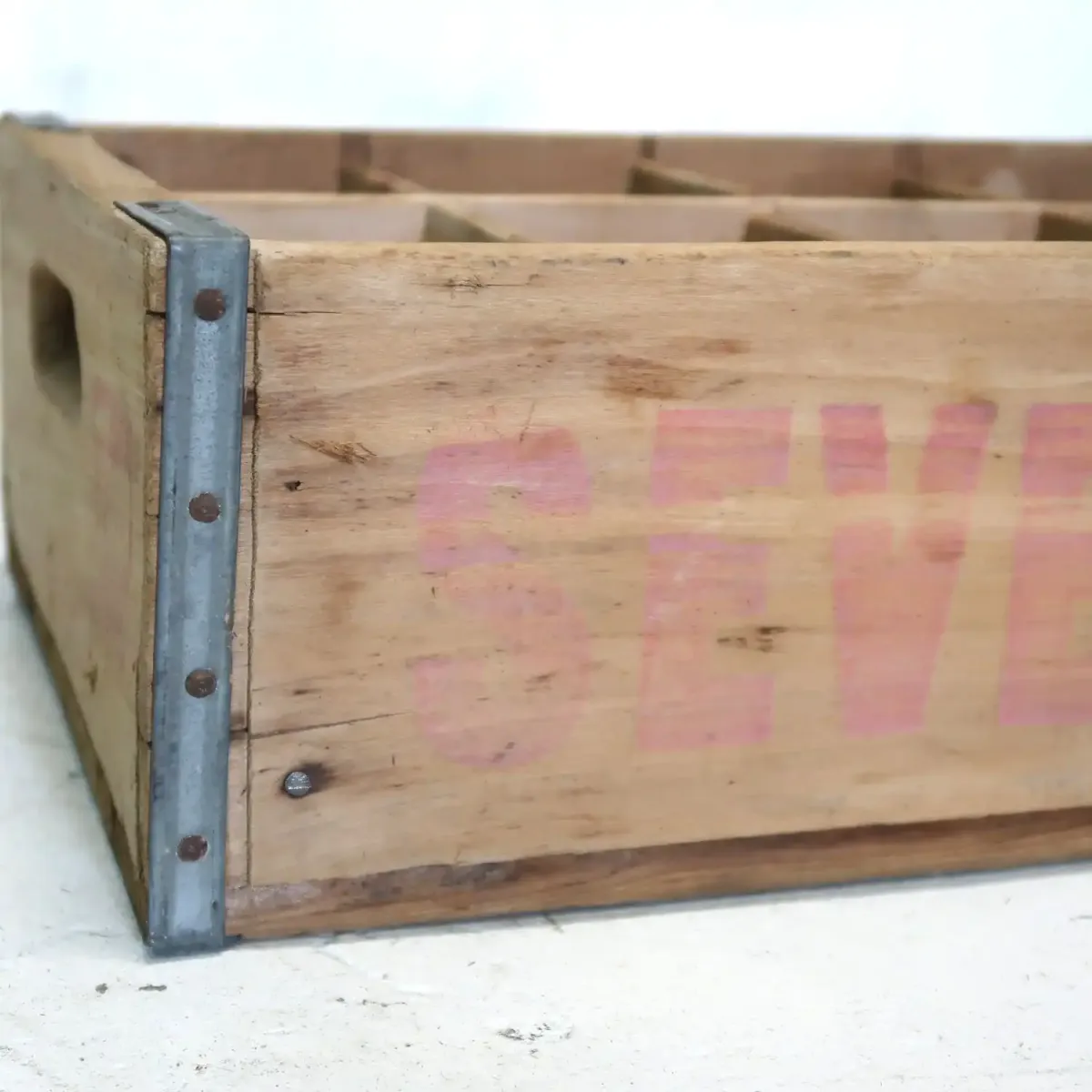 7up ビンテージ ウッドボックス