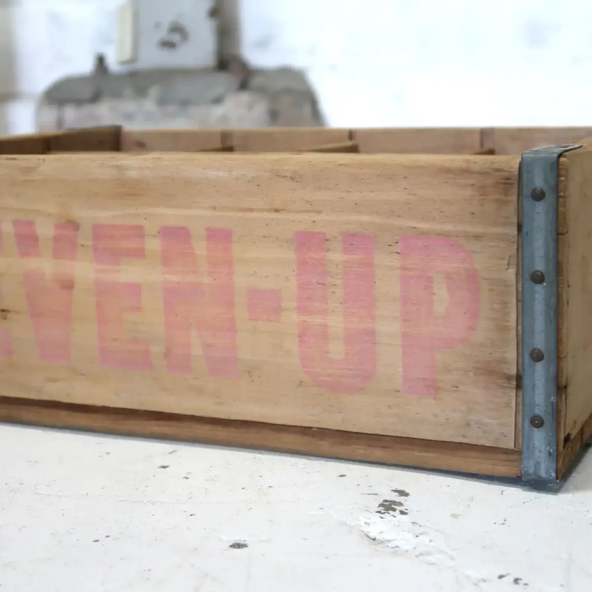 7up ビンテージ ウッドボックス