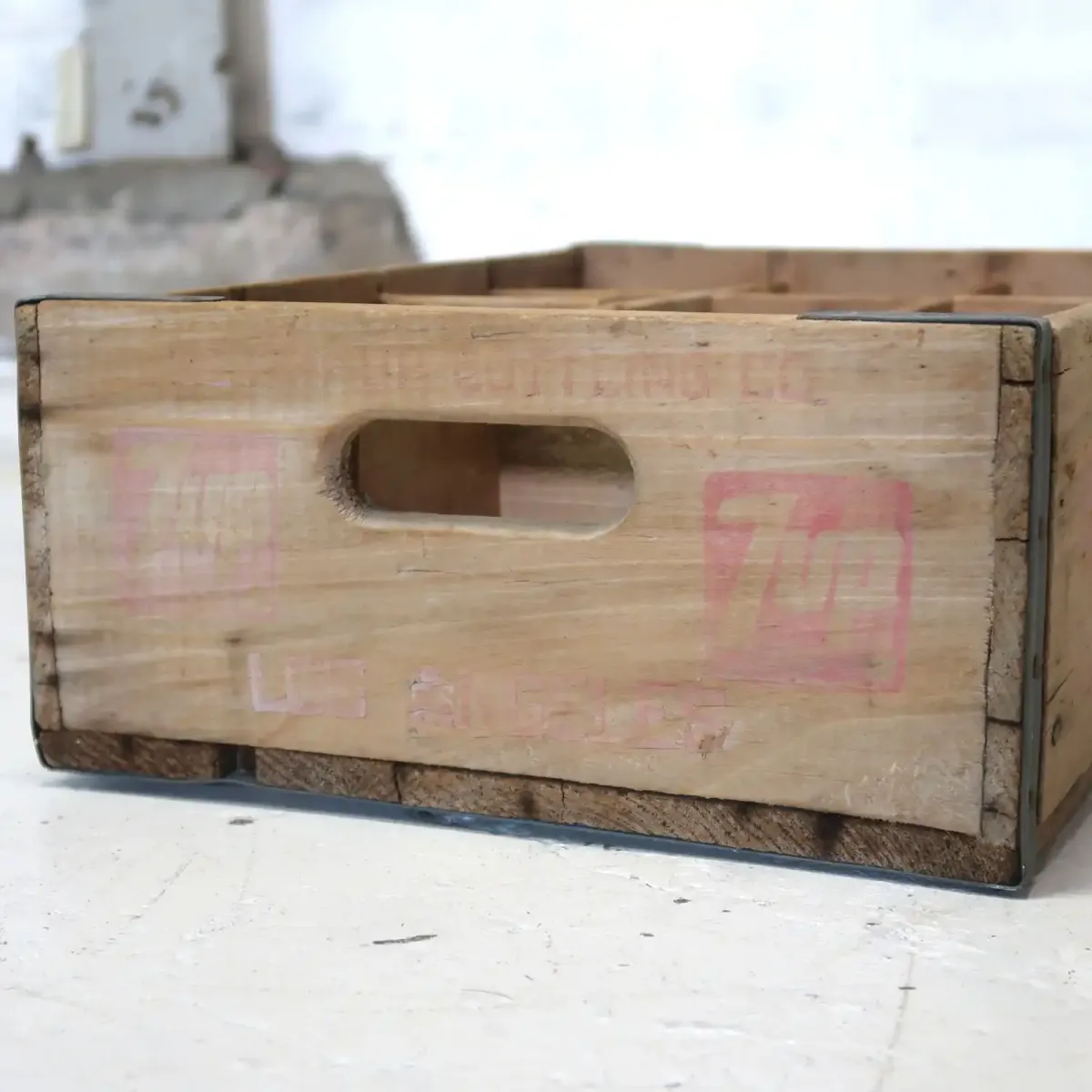 7up ビンテージ ウッドボックス