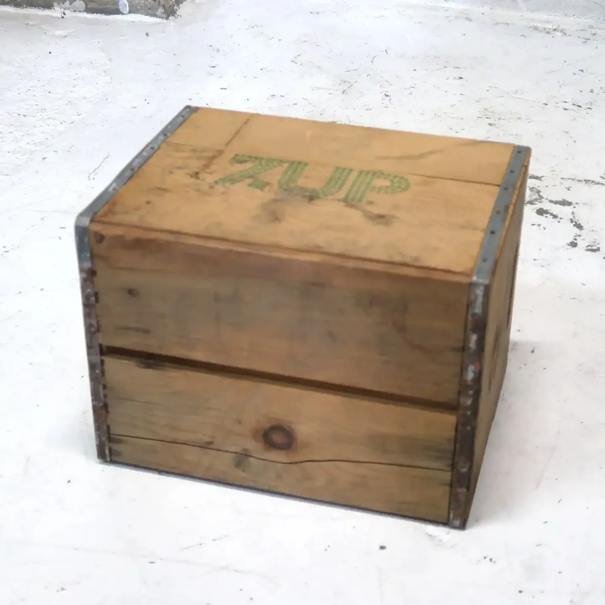 7up ビンテージ ウッドボックス