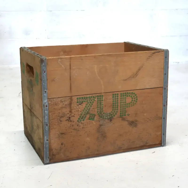 7up ビンテージ ウッドボックス