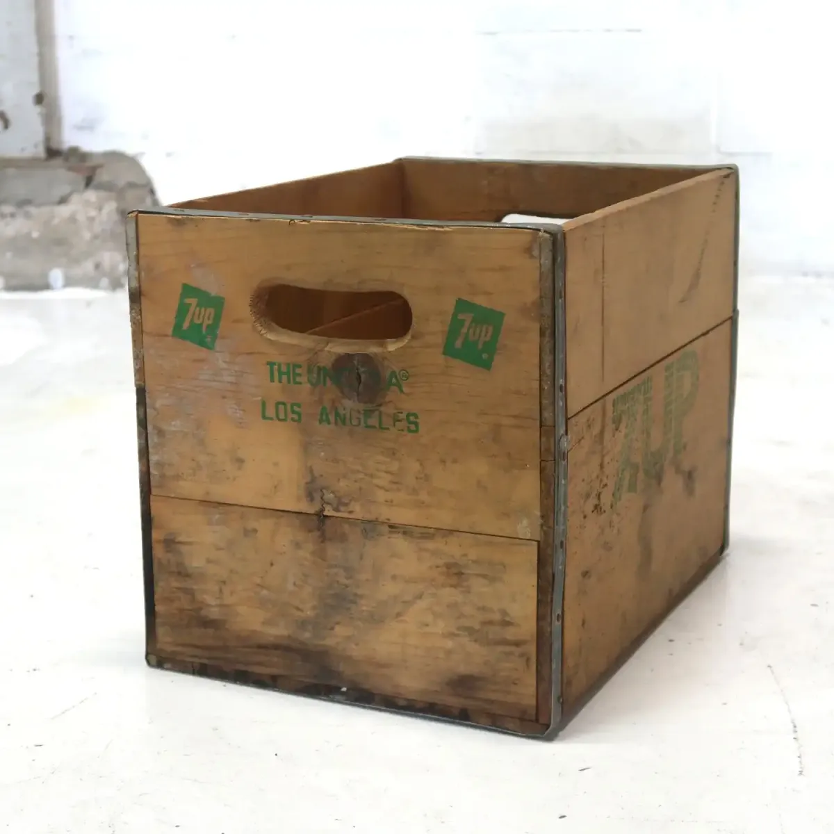 7up ビンテージ ウッドボックス