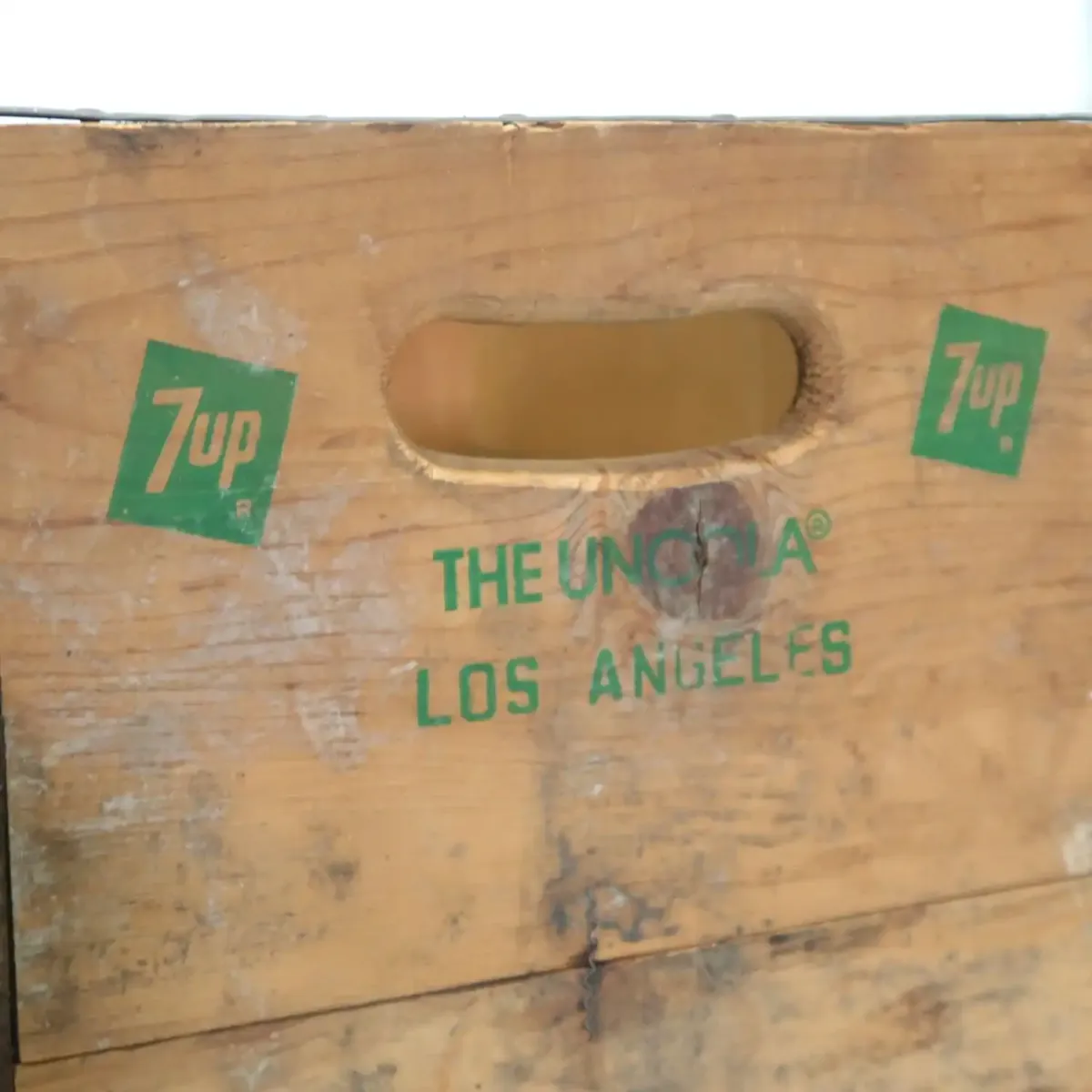 7up ビンテージ ウッドボックス