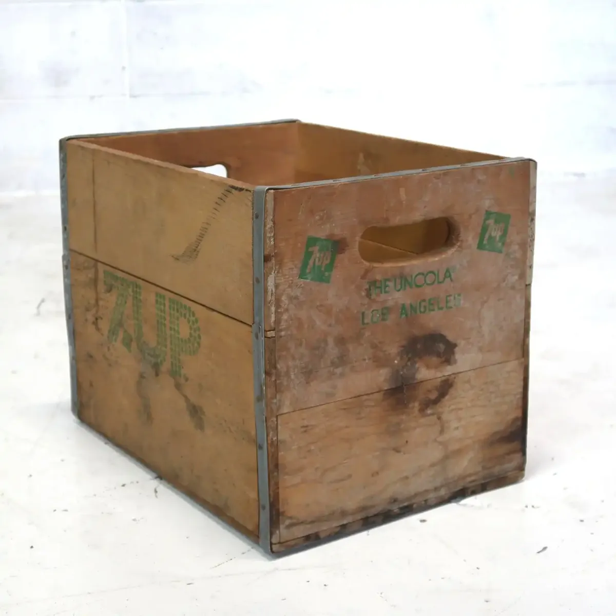 7up ビンテージ ウッドボックス