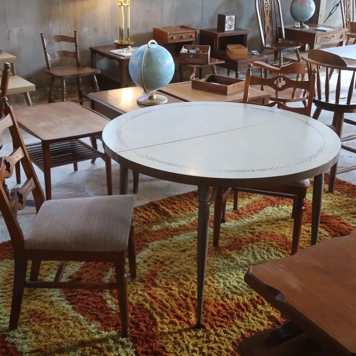 アンティーク エクステンション ダイニングテーブル