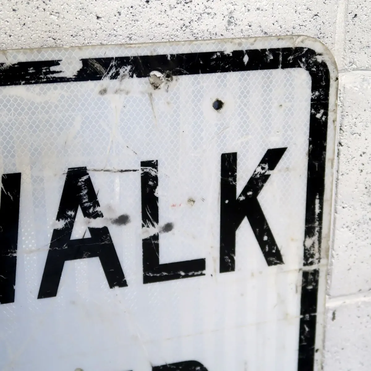 SIDEWALK CLOSED ロードサイン