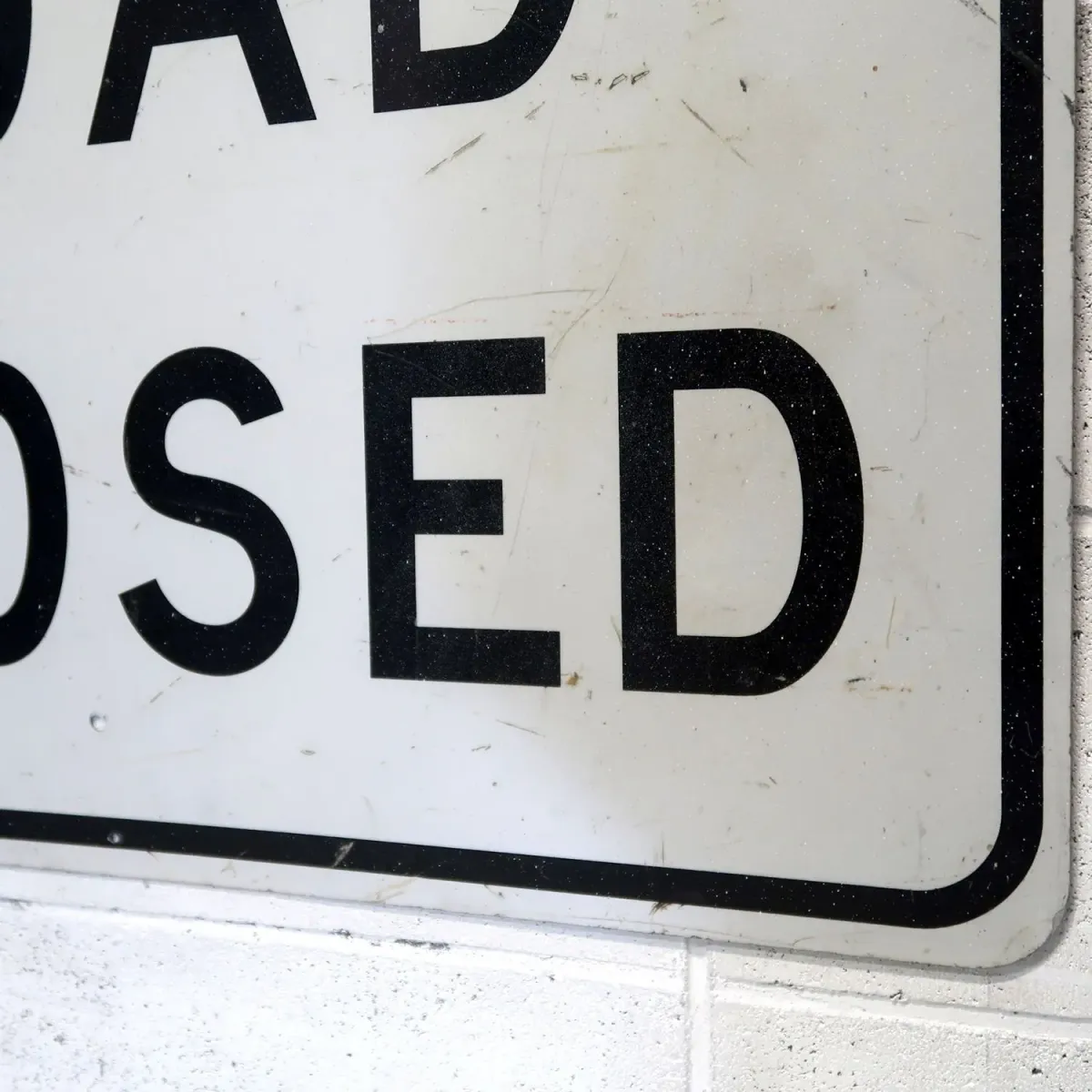 ROAD CLOSED ビンテージ 大型ロードサイン