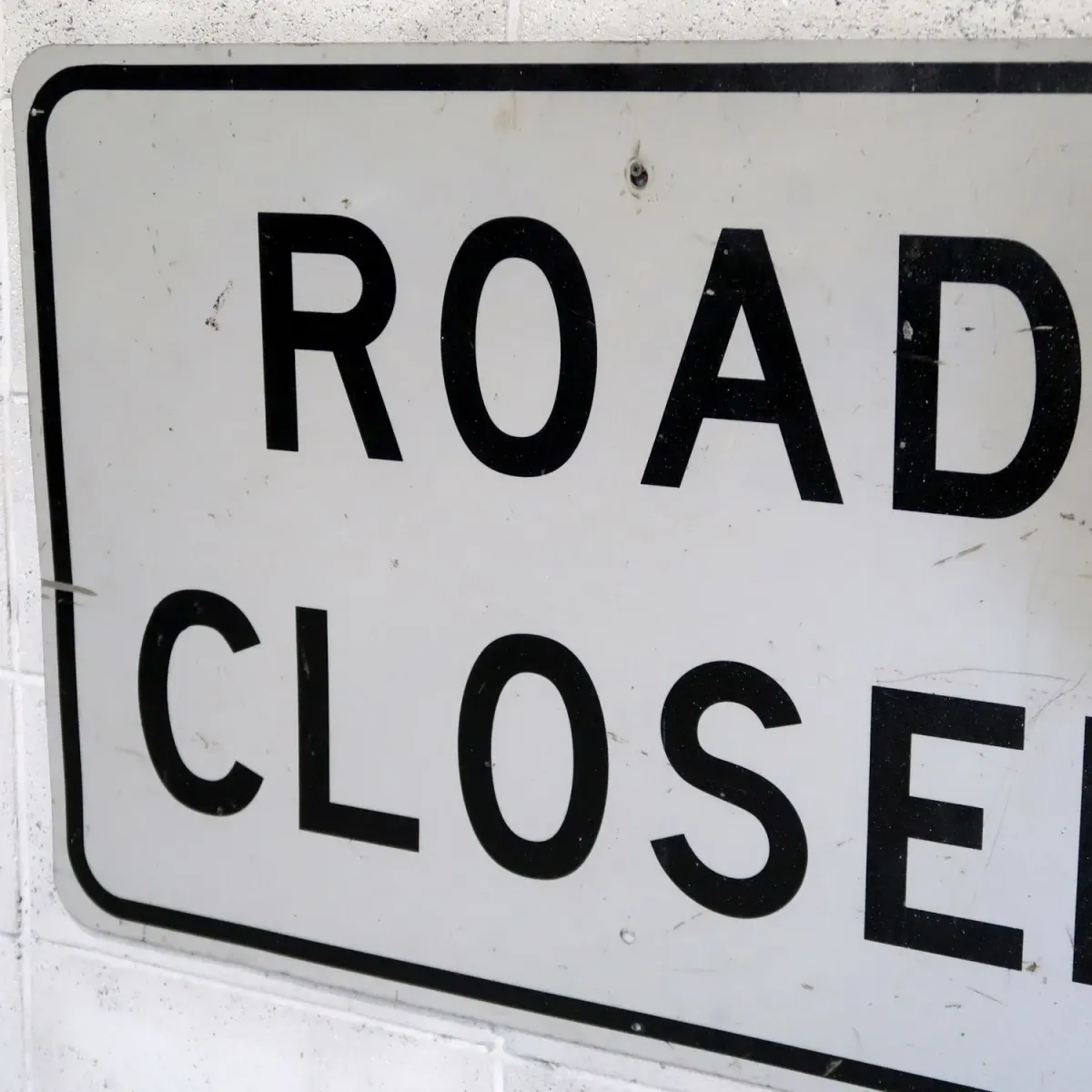 ROAD CLOSED ビンテージ 大型ロードサイン