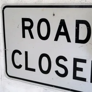 ROAD CLOSED ビンテージ 大型ロードサイン