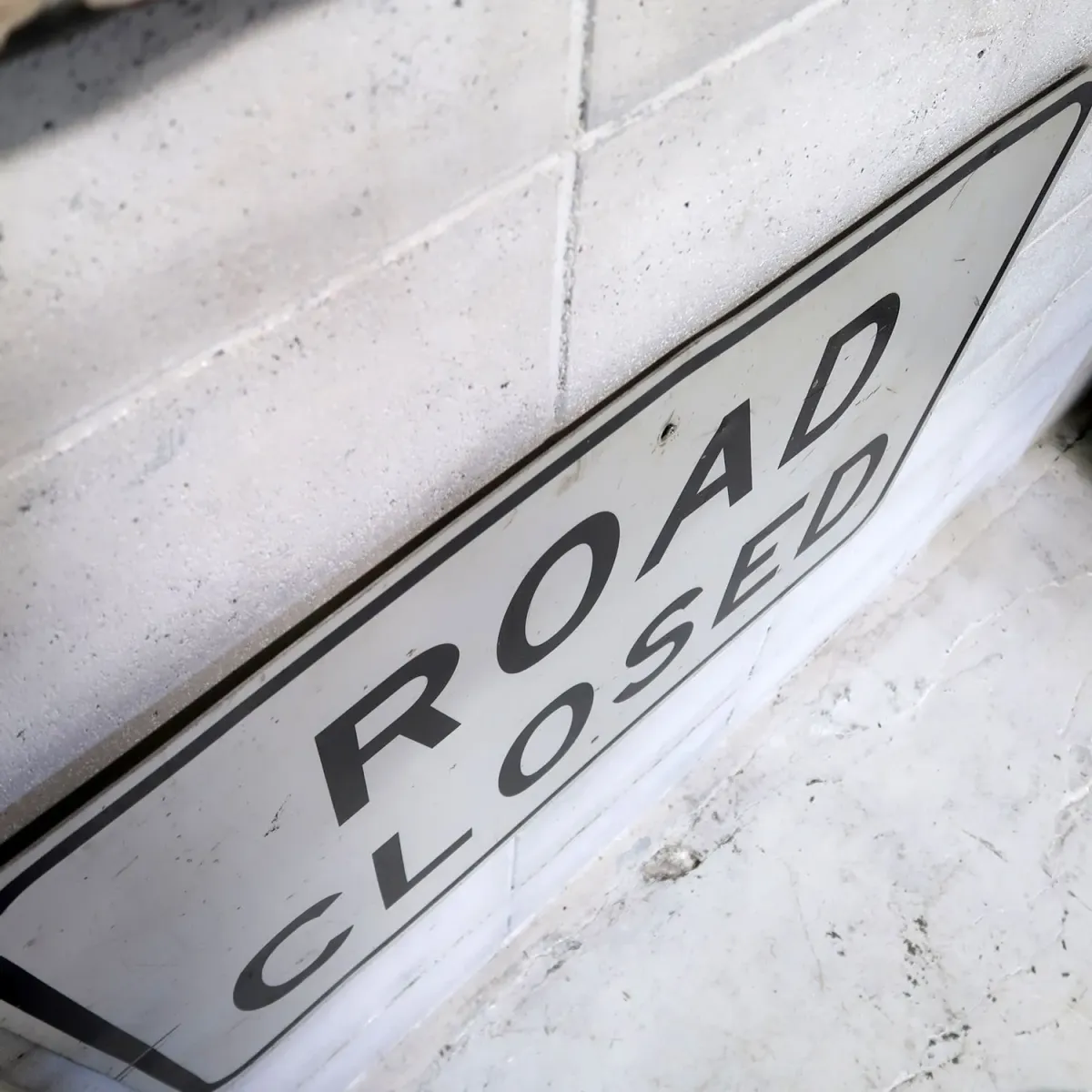 ROAD CLOSED ビンテージ 大型ロードサイン