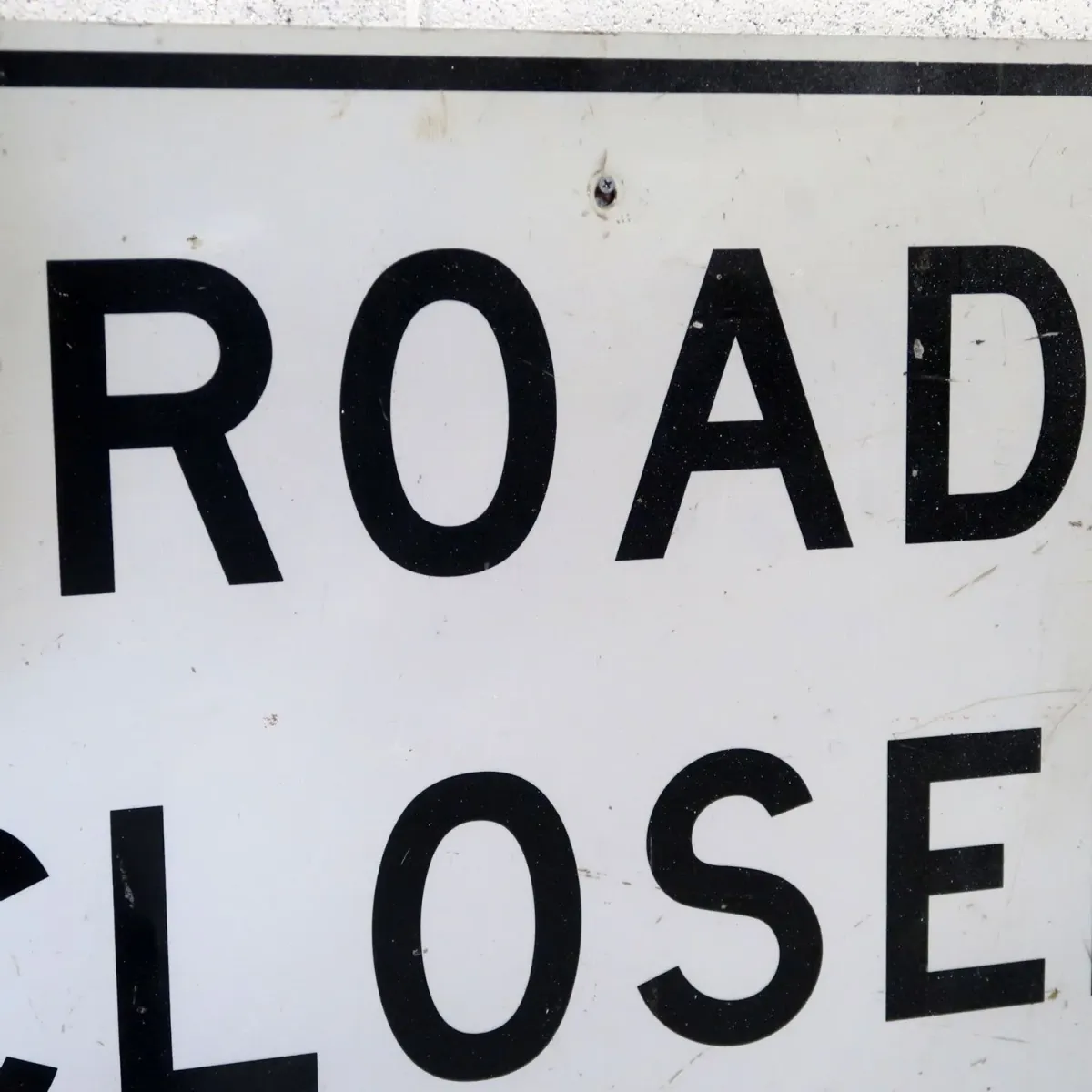 ROAD CLOSED ビンテージ 大型ロードサイン