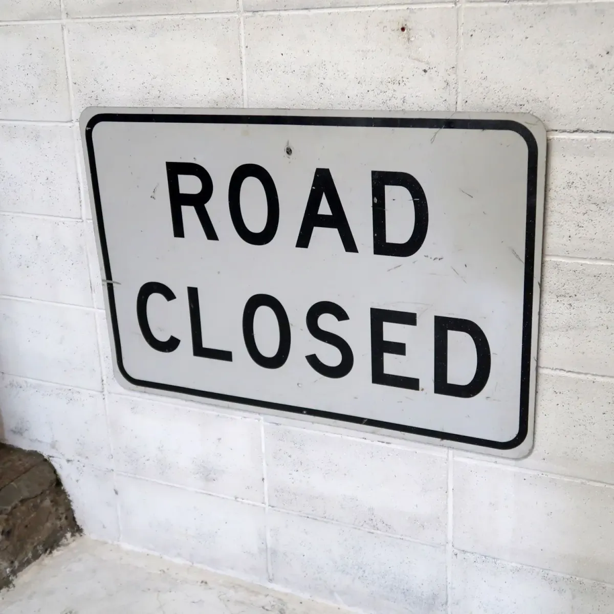 ROAD CLOSED ビンテージ 大型ロードサイン