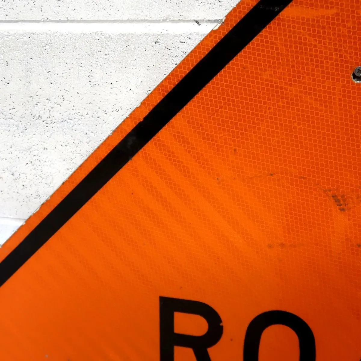 ROAD NARROWS 大型ロードサイン