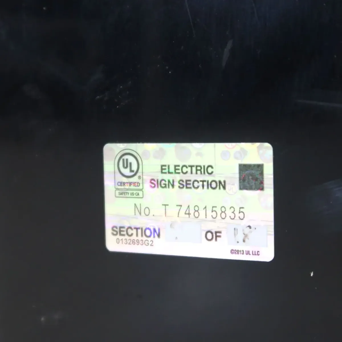 ビンテージ レターサイン N