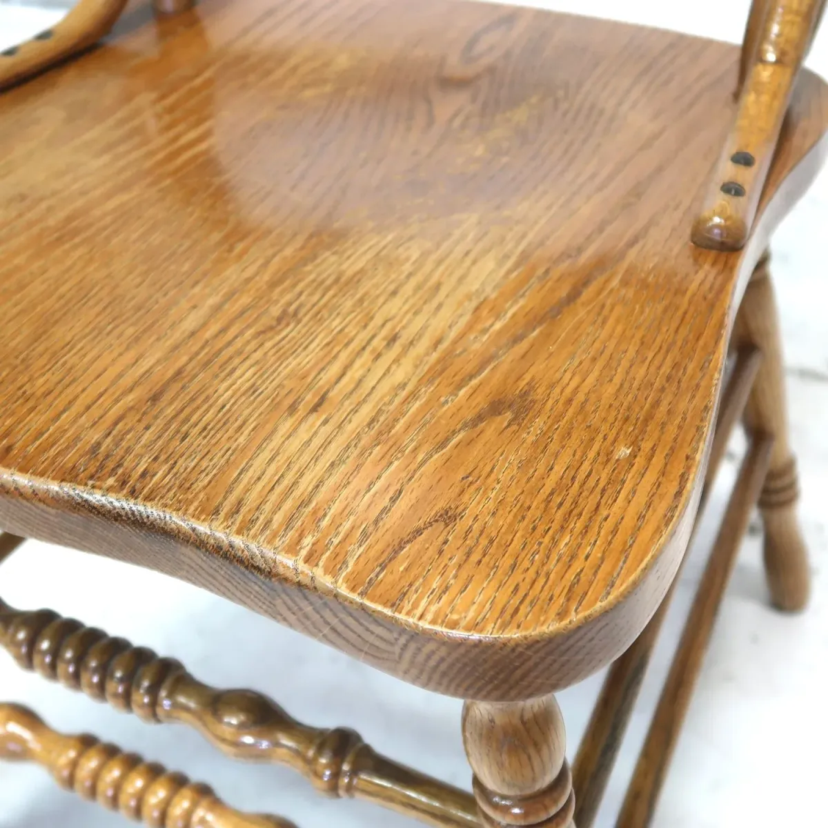 アンティーク ハイバックチェア オーク