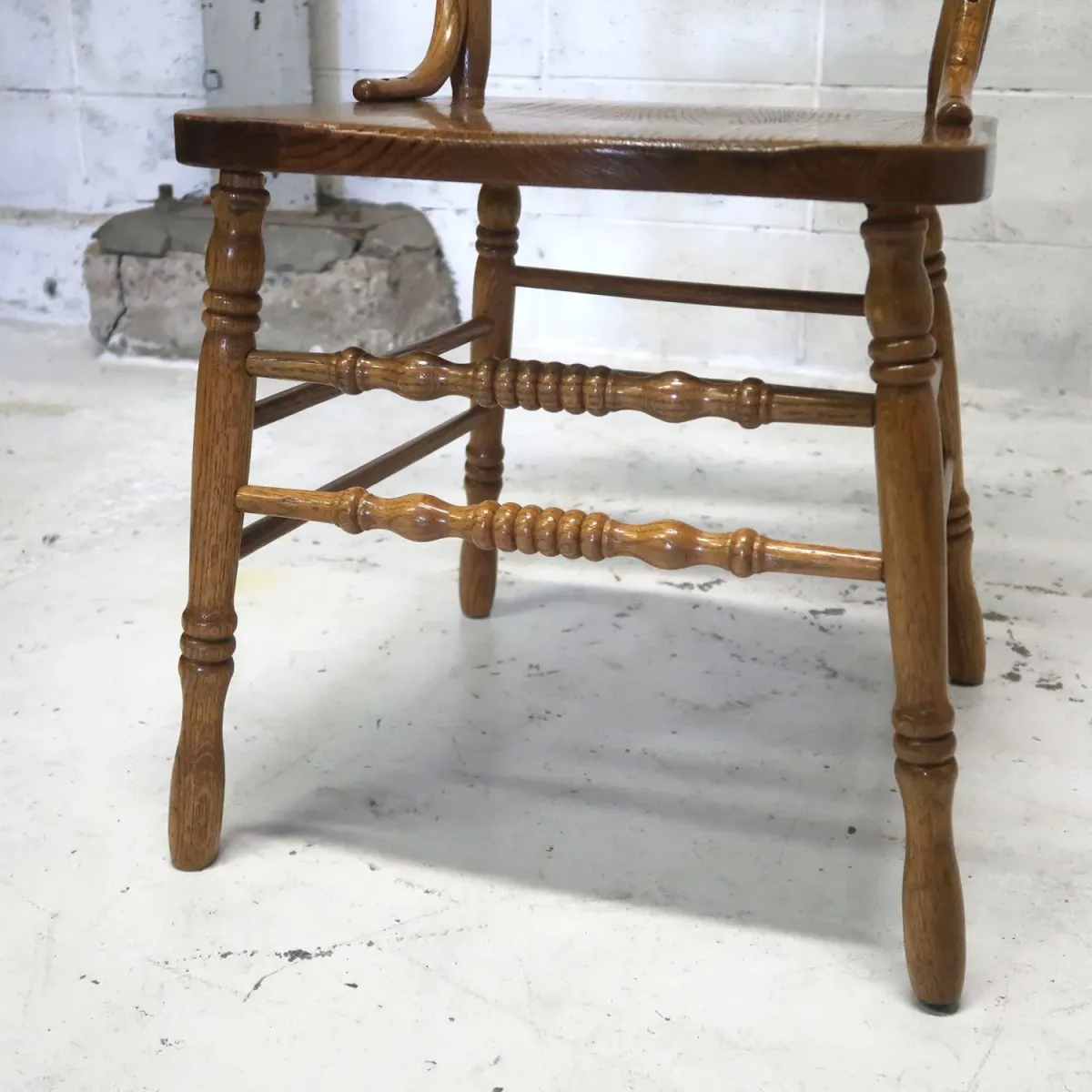 アンティーク ハイバックチェア オーク