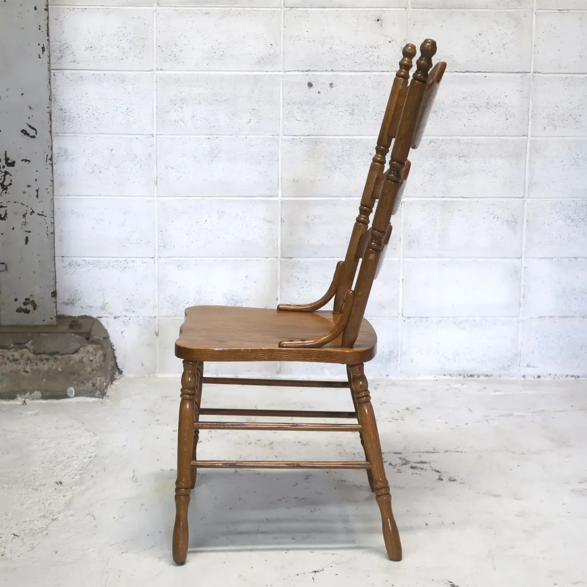 アンティーク ハイバックチェア オーク