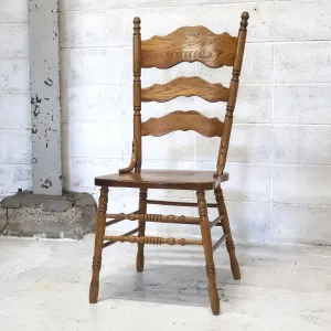 アンティーク ハイバックチェア オーク