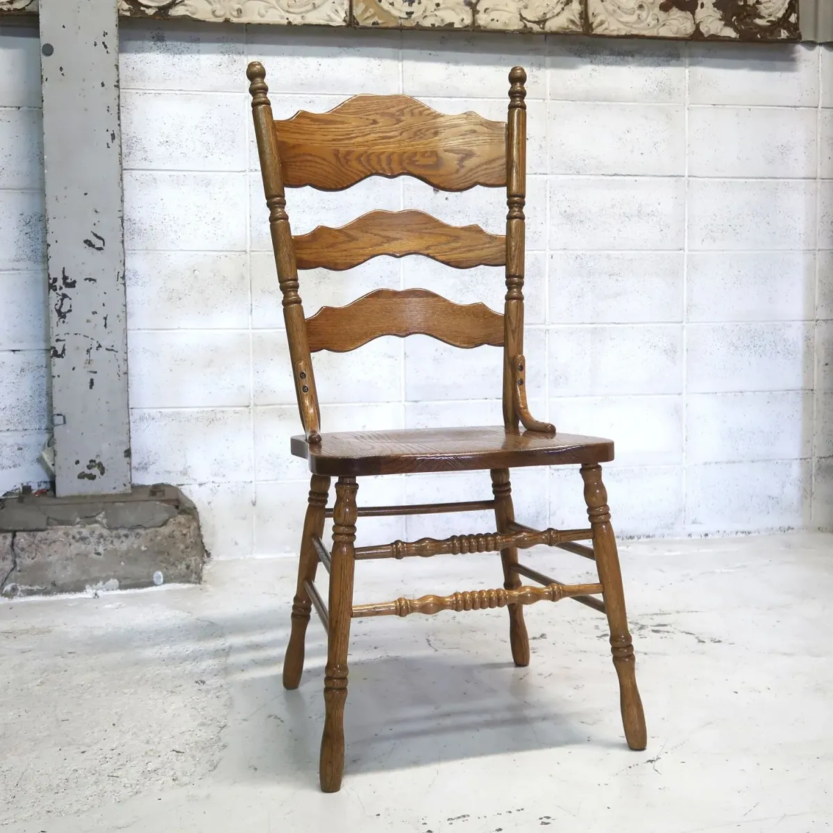 アンティーク ハイバックチェア オーク