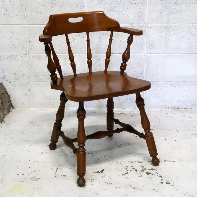 Ethan Allen アンティーク ウッド キャプテンチェア