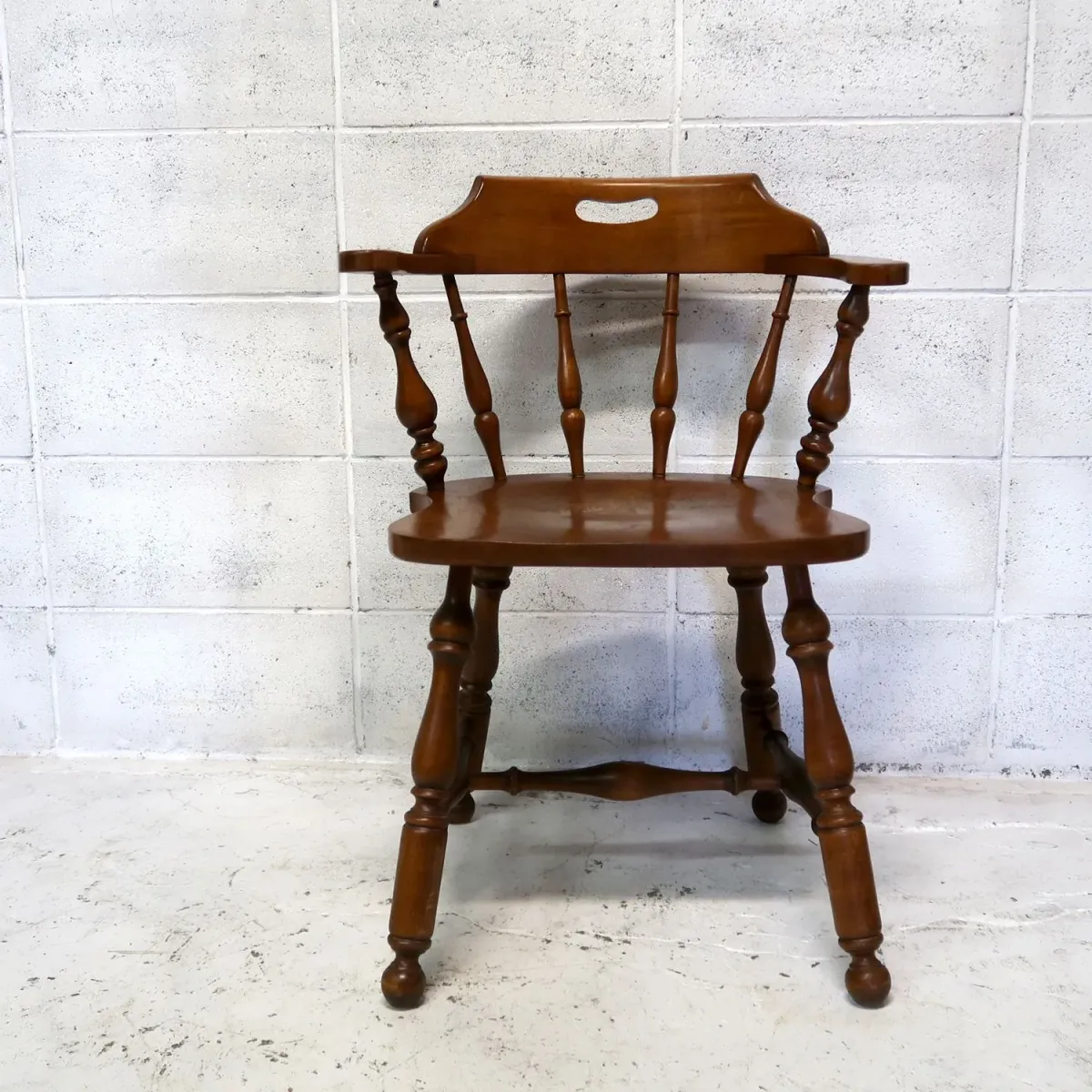 Ethan Allen アンティーク ウッド キャプテンチェア