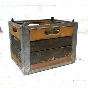 ビンテージ ウッド×メタル ボックス