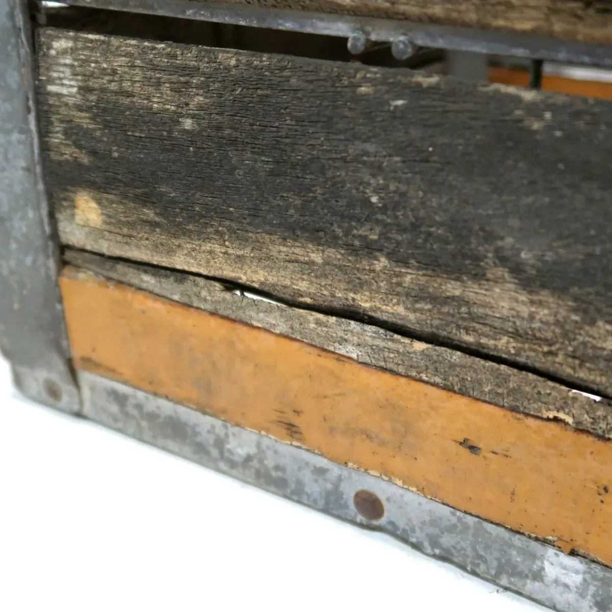 ビンテージ ウッド×メタル ボックス