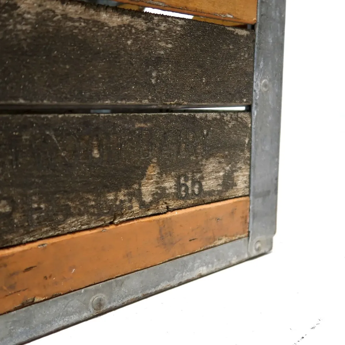 ビンテージ ウッド×メタル ボックス