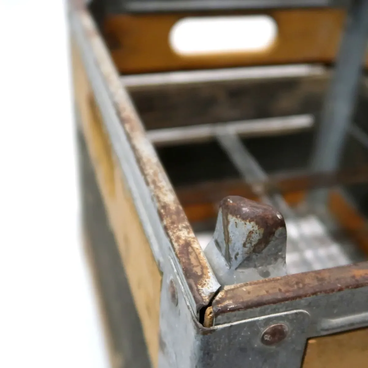 ビンテージ ウッド×メタル ボックス