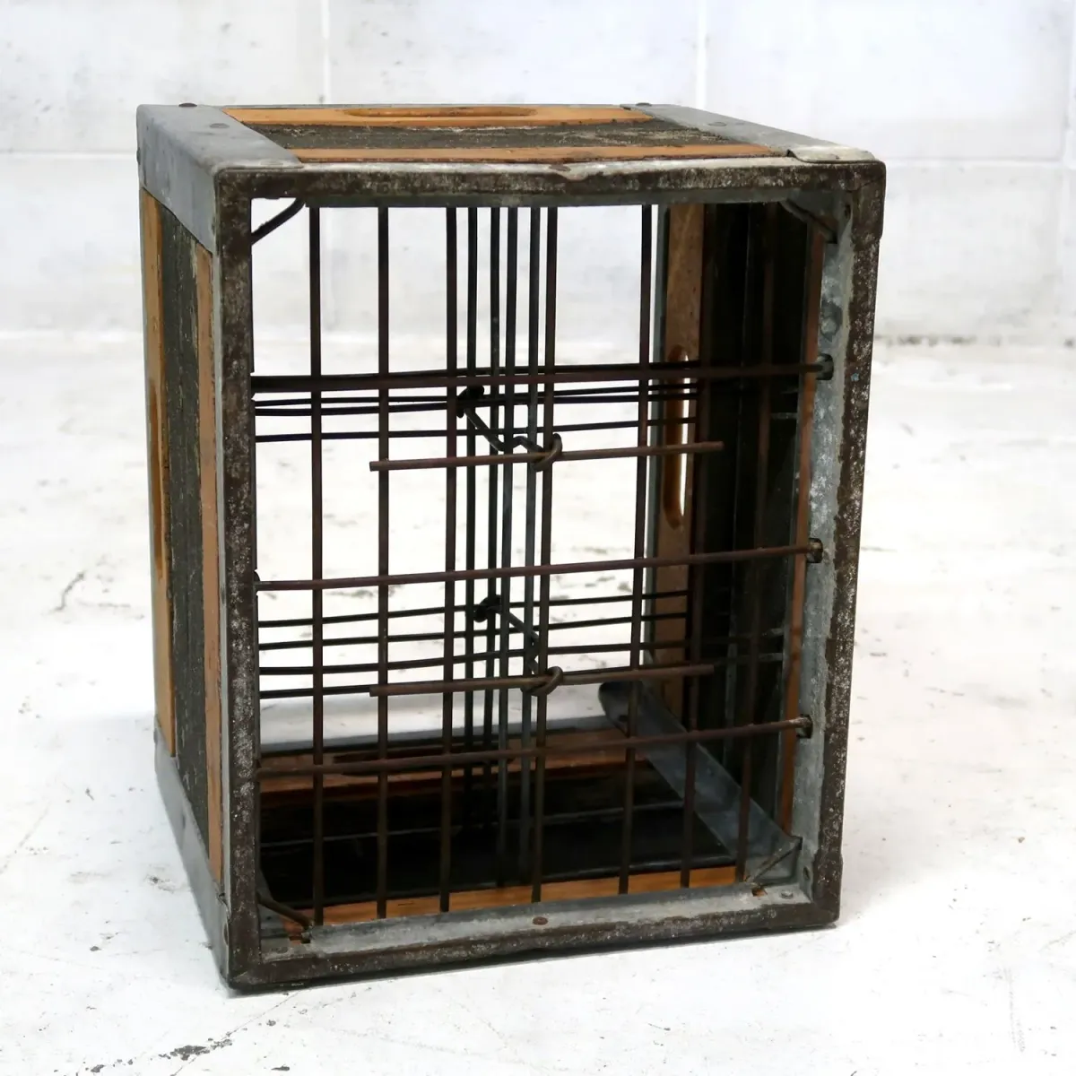 ビンテージ ウッド×メタル ボックス