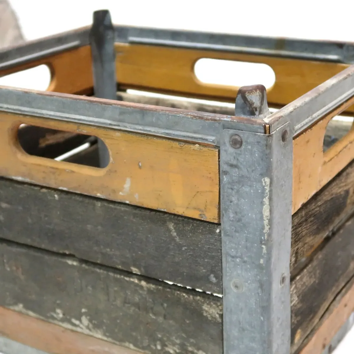 ビンテージ ウッド×メタル ボックス