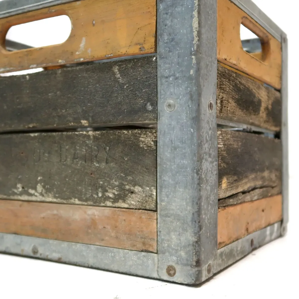 ビンテージ ウッド×メタル ボックス