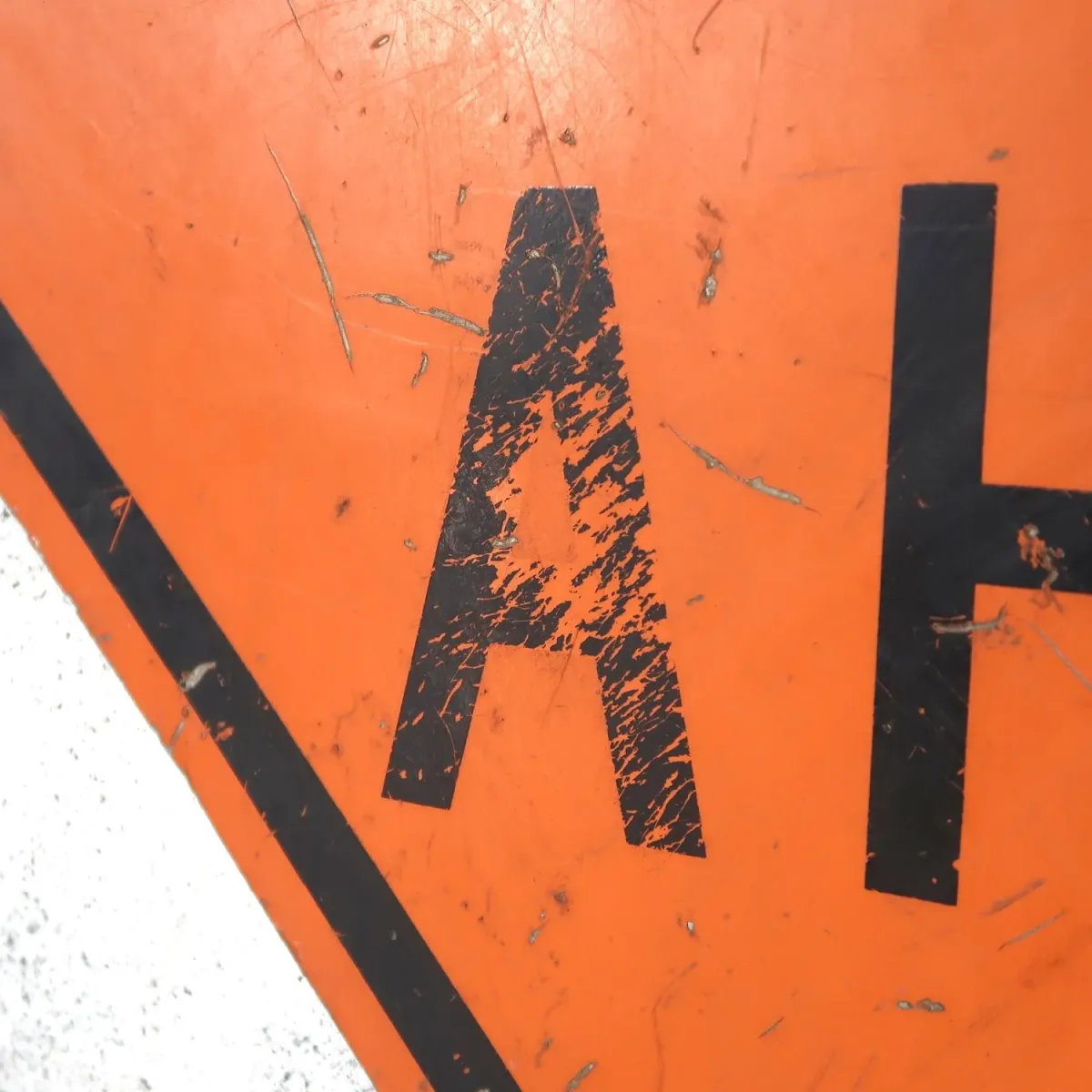 ROAD WORK AHEAD ビンテージ 大型ロードサイン