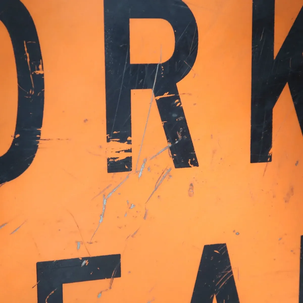 ROAD WORK AHEAD ビンテージ 大型ロードサイン