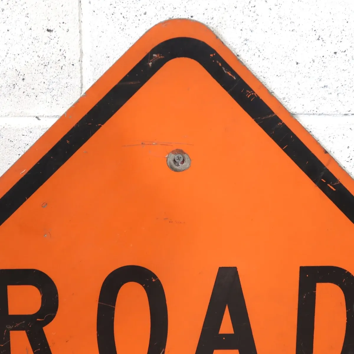 ROAD WORK AHEAD ビンテージ 大型ロードサイン