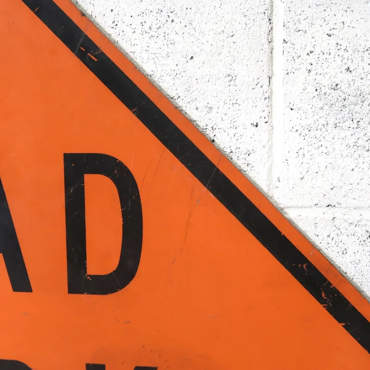 ROAD WORK AHEAD ビンテージ 大型ロードサイン