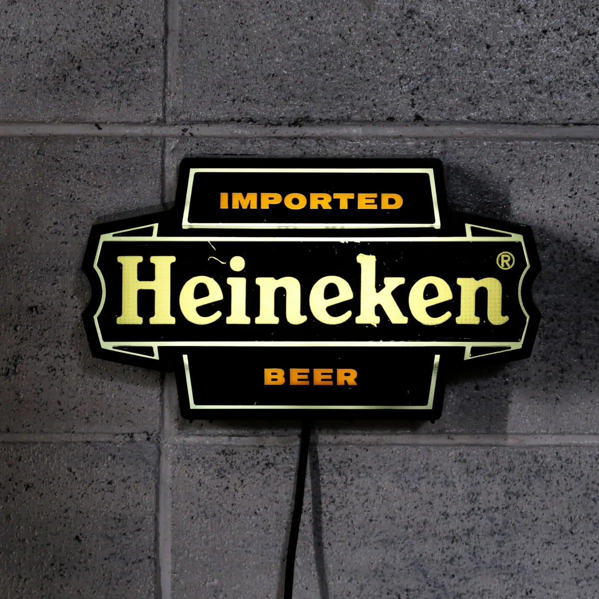 Heineken ビンテージ ライトサイン