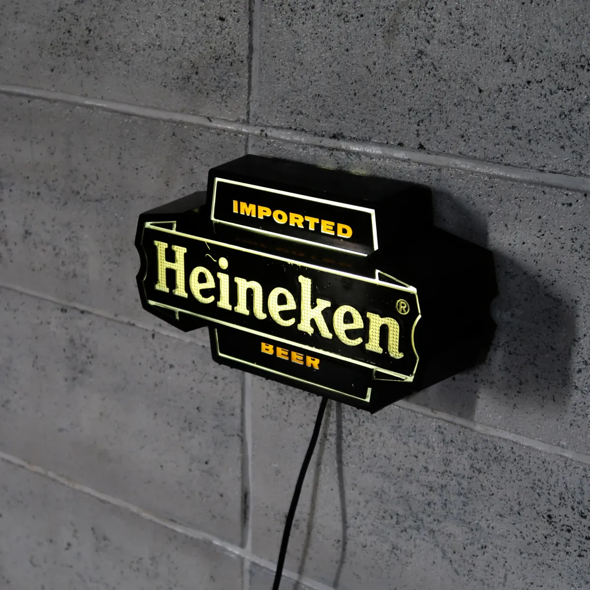 Heineken ビンテージ ライトサイン