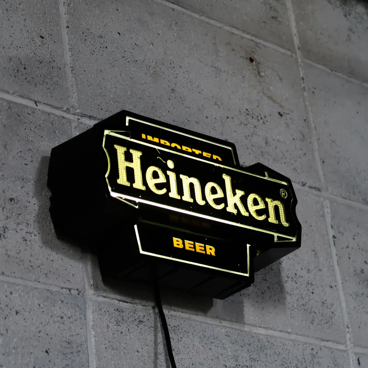 Heineken ビンテージ ライトサイン