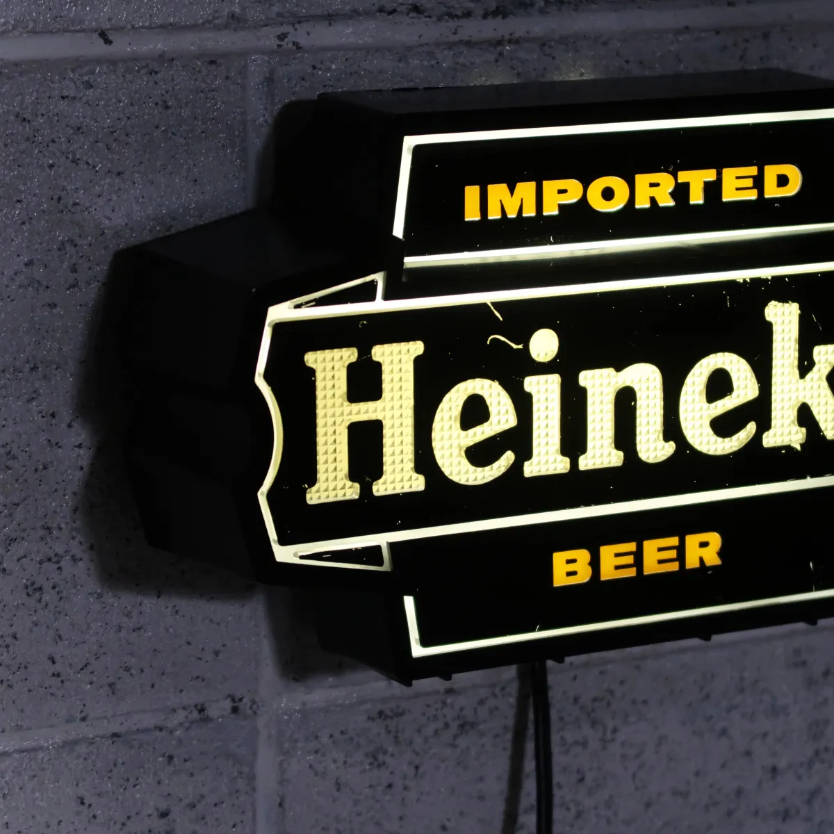 Heineken ビンテージ ライトサイン