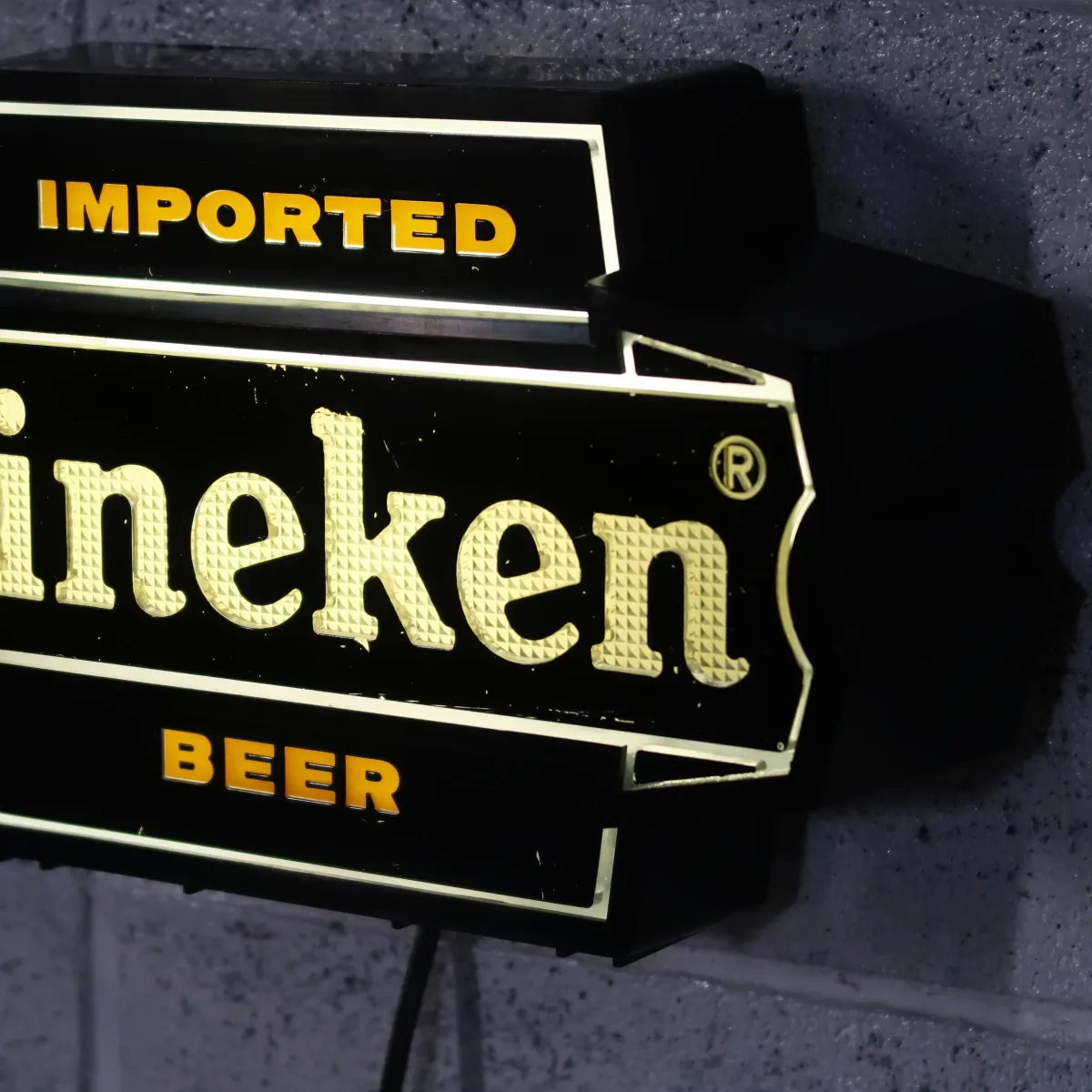 Heineken ビンテージ ライトサイン