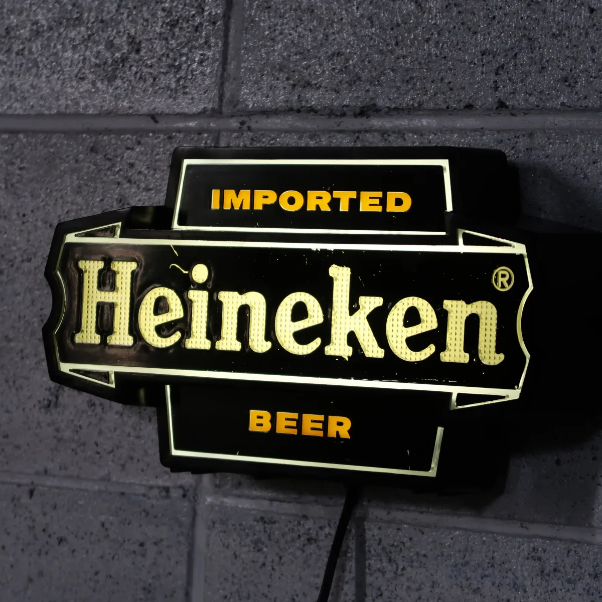 Heineken ビンテージ ライトサイン