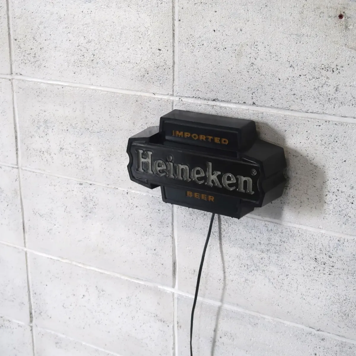 Heineken ビンテージ ライトサイン