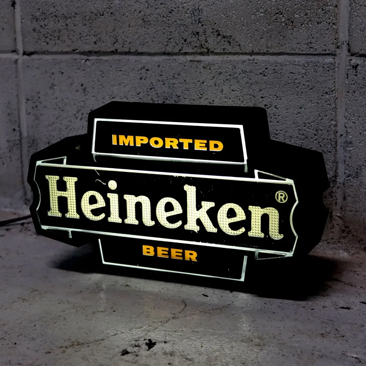 Heineken ビンテージ ライトサイン