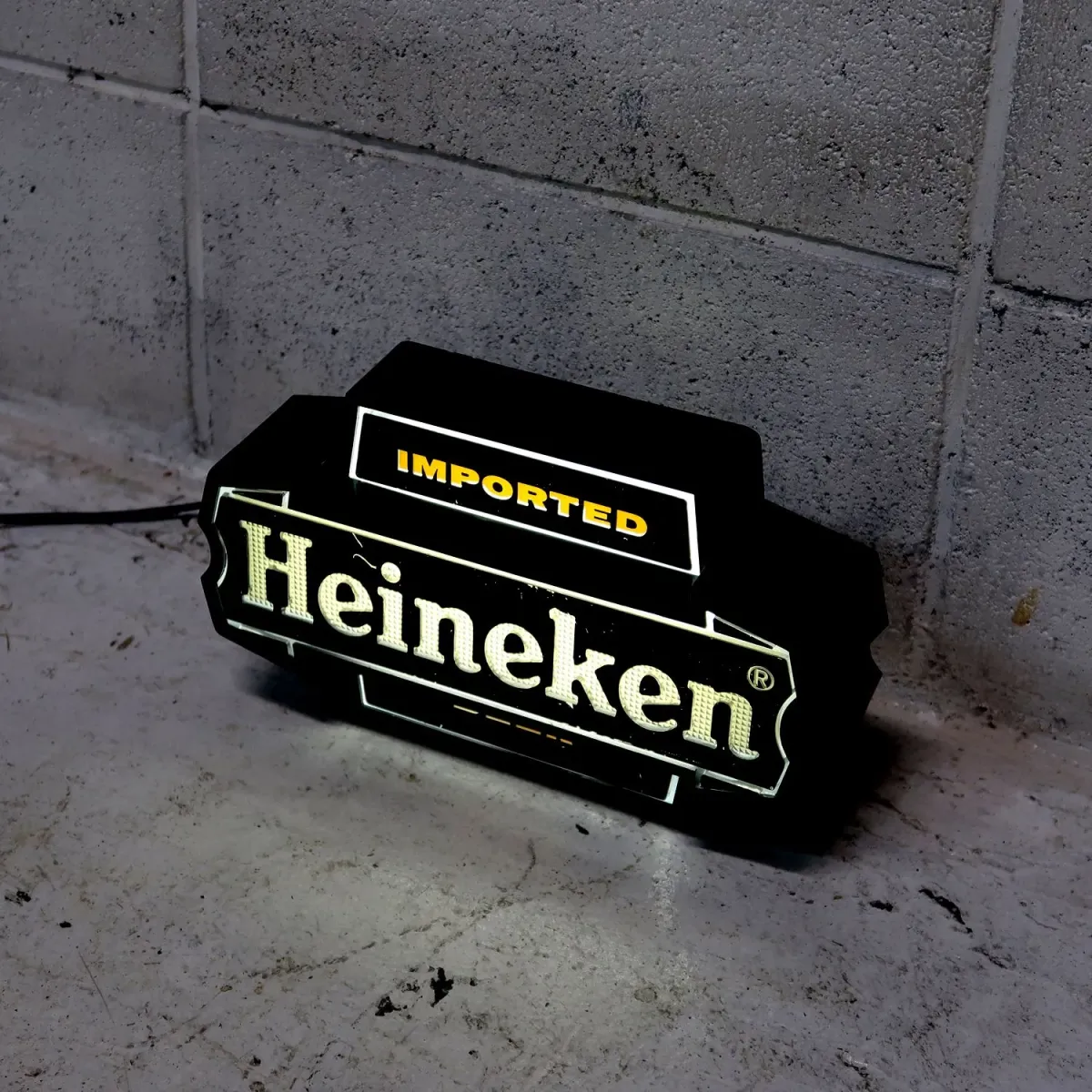 Heineken ビンテージ ライトサイン