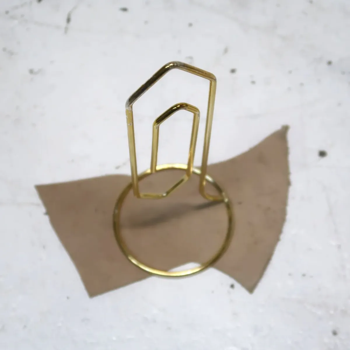 ビンテージ ワイヤーメタル メモスタンド